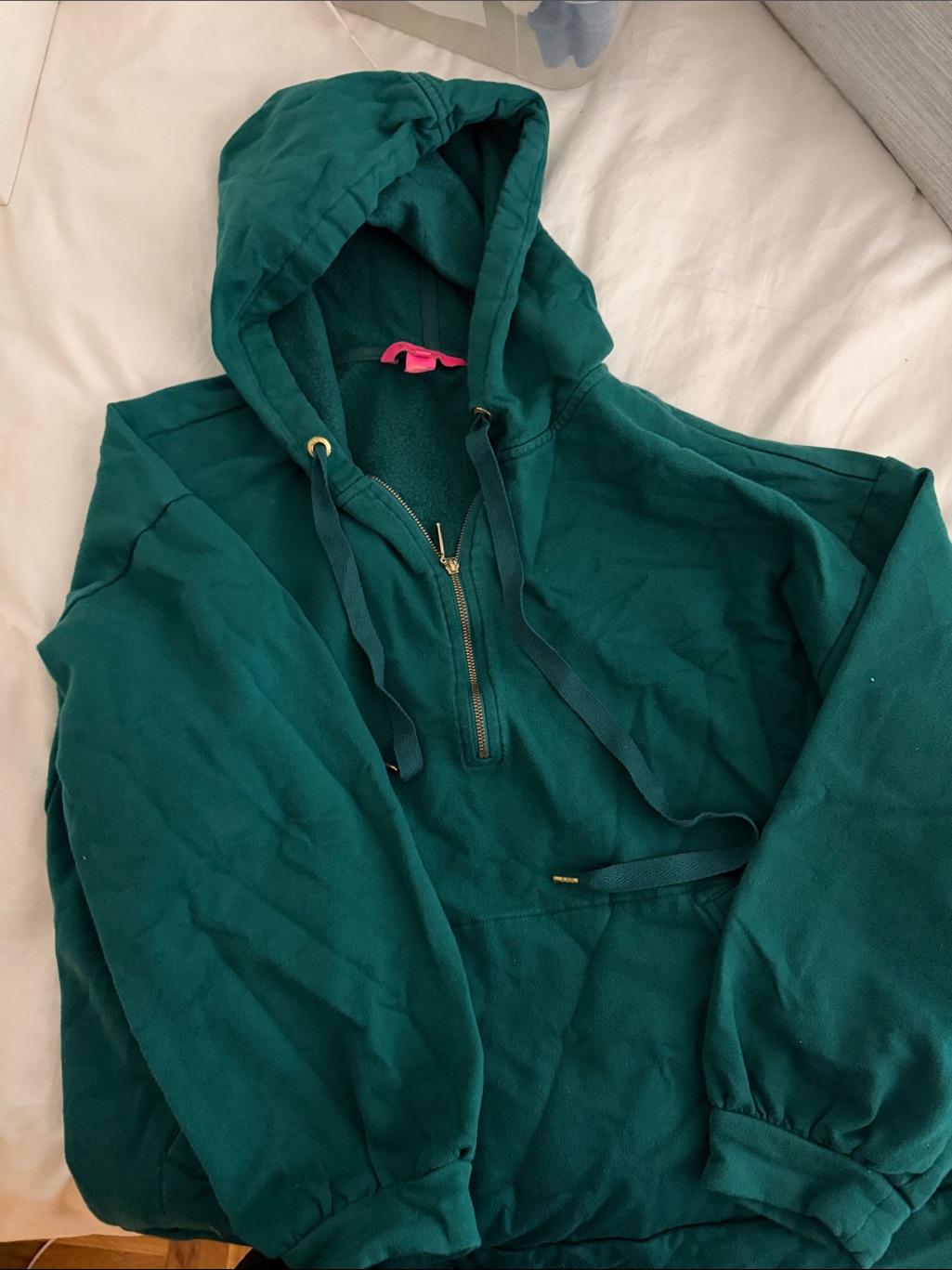 Lilly Pulitzer Teal Green Half-Zip Hoodie